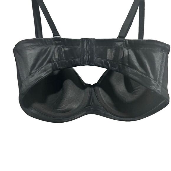 NWOT Wacoal T-Shirt Bra 36D Black Removable Straps Underwired Lightly Lined - Picture 3 of 7